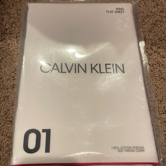 Calvin Klein Bedding Calvin Klein Home Series Flat Sheet King Poshmark